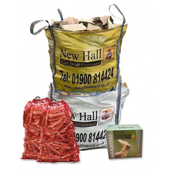 x - Winter Deal - 2x Large Bulk Bags - 100% Ash & 100% Birch